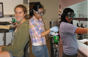 composite image of students in Holliday Lab Lab 2010 composite