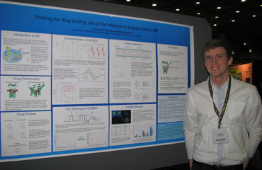 Patrick presents his poster
