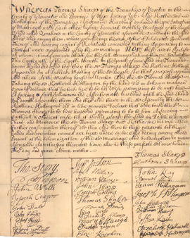 Original copy of Sharp family marriage certificate