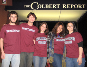 Ben Rachbach '11, Travis Contreras '10, Anne Tucci '10, Arielle Littles '10, and Roseanna Sommers '10