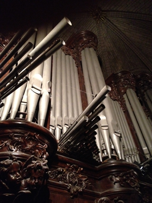 organ at Notre Dame Cathedral