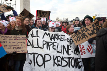 Keystone pipeline protest