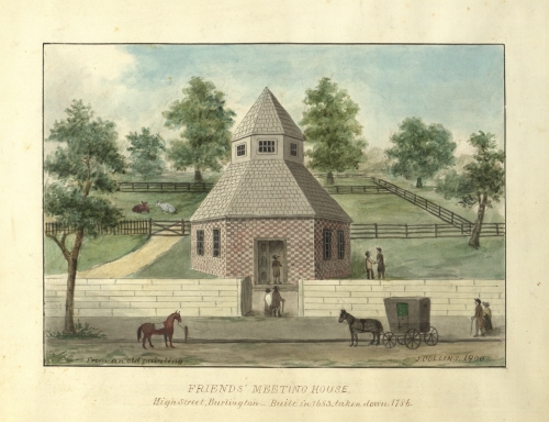 painting of Burlington Meeting House
