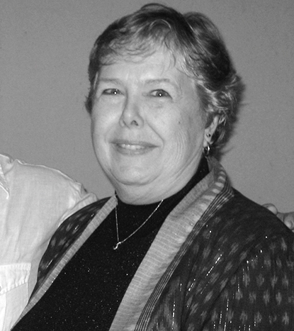 Jo Lynne Johnson ’72 black and white headshot