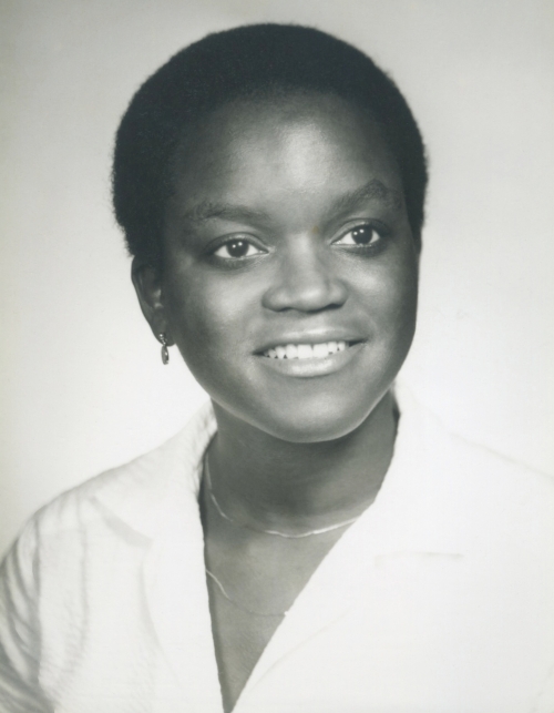 President Smith in her graduate-school years.