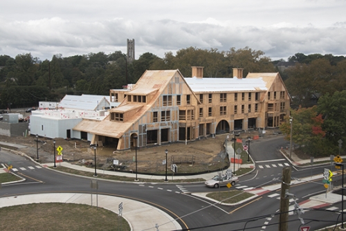 Town Center West is a building under construction. 