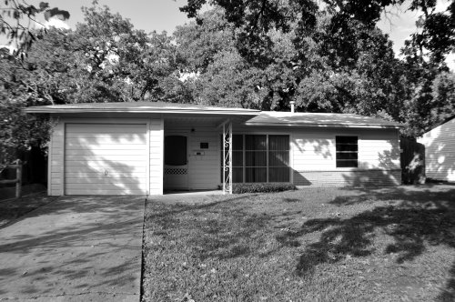 The Paines' modest one-story home in Irving, Texas