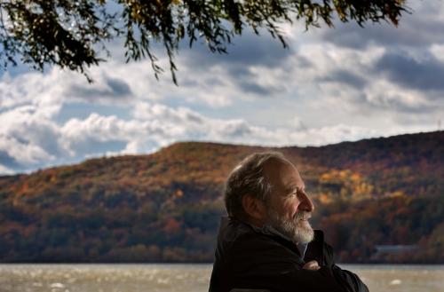   Michael Meeropol ’64 today near a lake and mountain