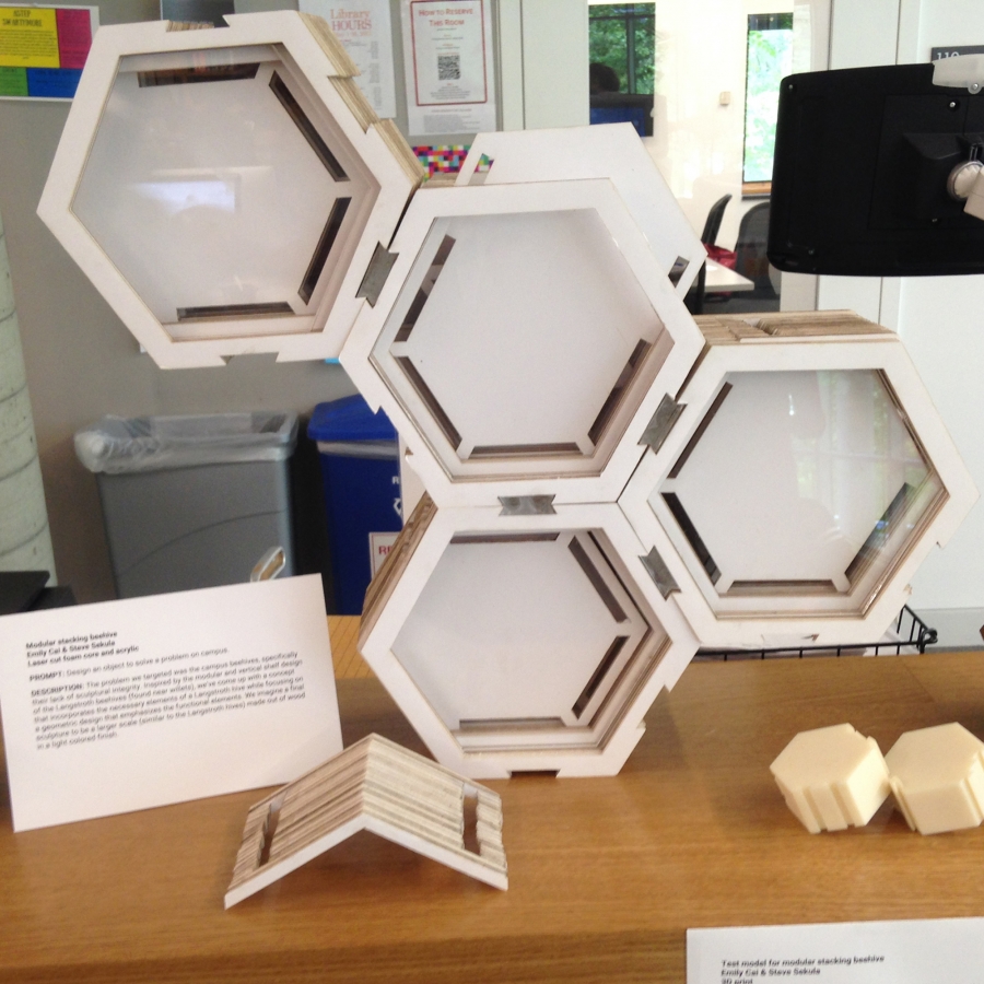 connected white honeycomb-looking structures sitting on a table