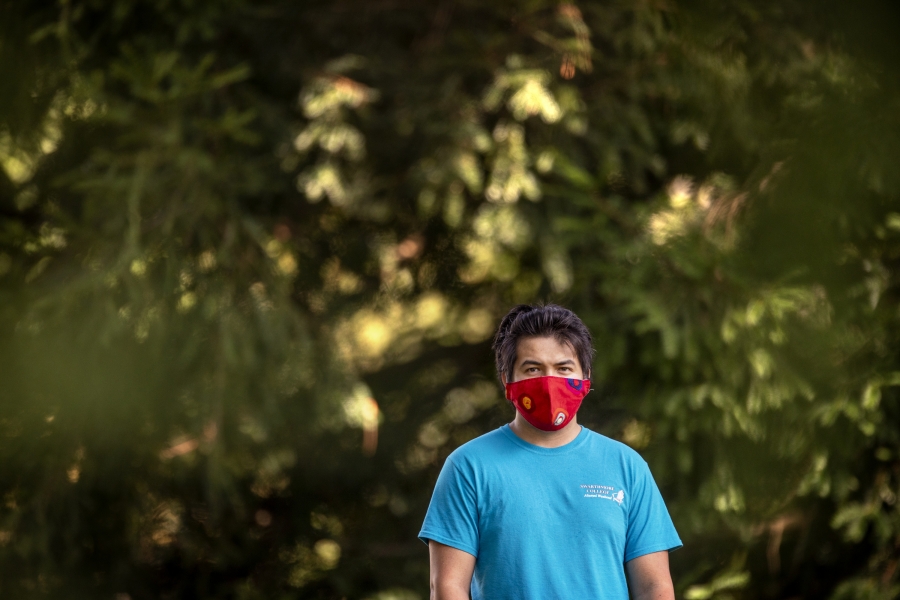 Rowell Ferrol in a mask