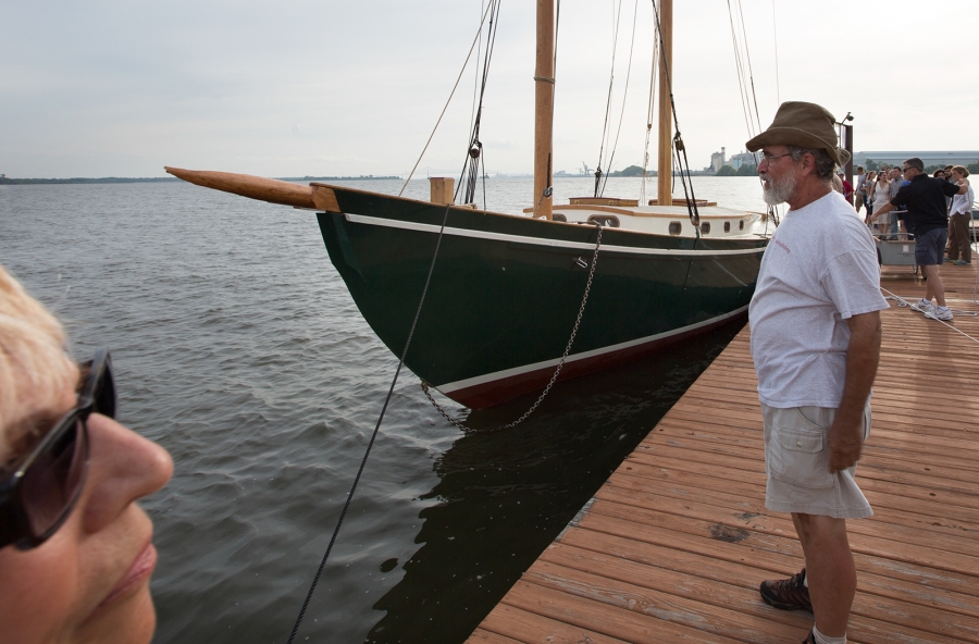 Bob Eaton next to The Aramingo.