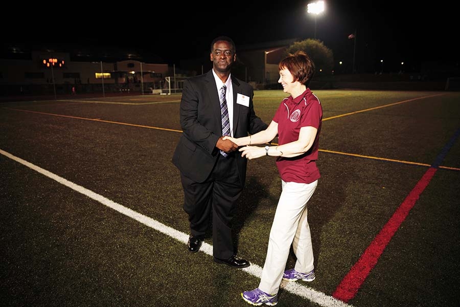 Rebecca Chopp and Eddie Greene
