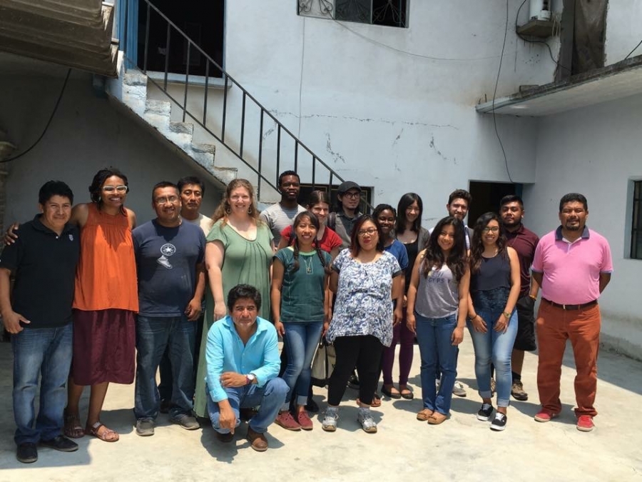 a group in a hall in Mexico 