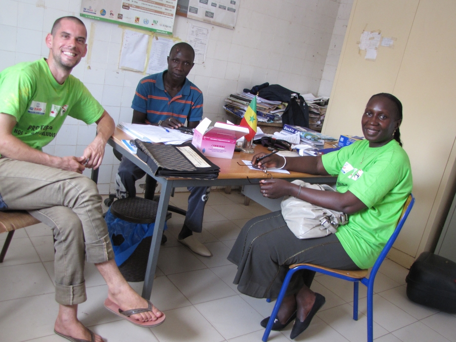 Daniel Hodson ’09 in West Africa with the Peace Corps.
