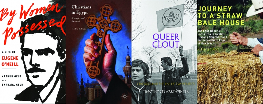 Covers of the four books featured in this article.