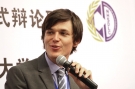 David Weeks ’10 at a Chinese debate