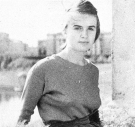 Black-and-white photo of a young Marina Oswald in Minsk