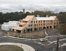 Town Center West is a building under construction. 