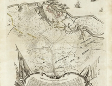 a beautifully rendered, old-fashioned hand-drawn map