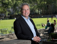 Board chair Tom Spock ’78 in Battery Park.