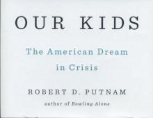 close-up of "Our Kids" book cover focusing on those words