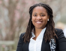 Marissa Davis ’08 in a black blazer