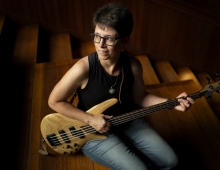 Annie Fetter with bass.