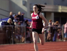 Katie Jo McMenamin running track