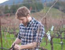 Scott Young ’06 at Young Inglewood vineyards.