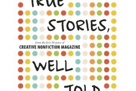 True Stories, Well Told book cover has colorful dots and the title.