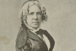 1800s photo of Maria Mitchell: comet-discoverer, professor, equal-rights crusader