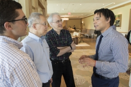 group of men talking 