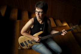 Annie Fetter with bass.