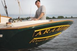 Photo of Jonah Eaton ’02 on The Aramingo.