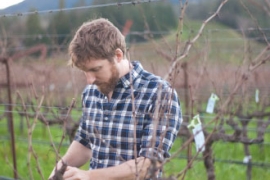 Scott Young ’06 at Young Inglewood vineyards.