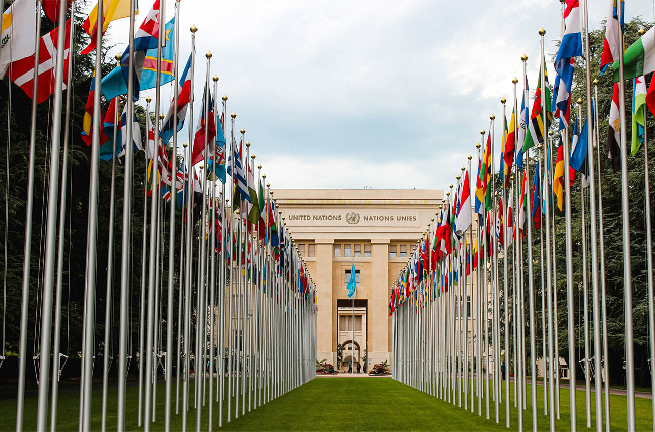 flags in a row