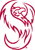 Phoenix Logo in Garnet