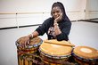 Jeannine Osayande with drums