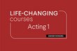 Graphic that reads "Acting 1" on red background