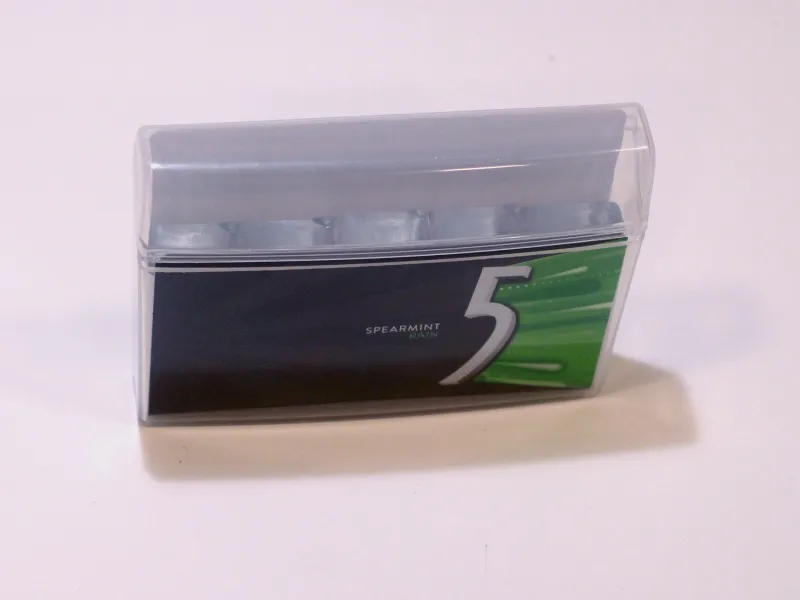 Empty 5 Gum Box