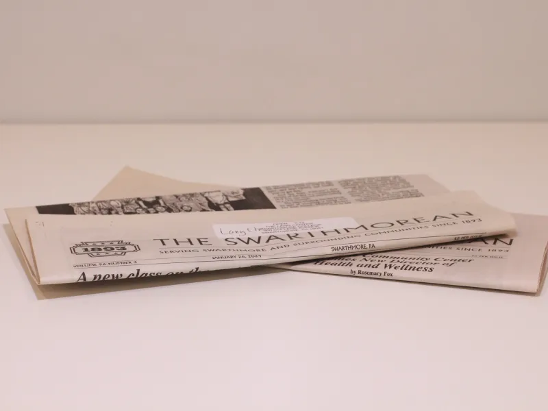 Discarded newspapers