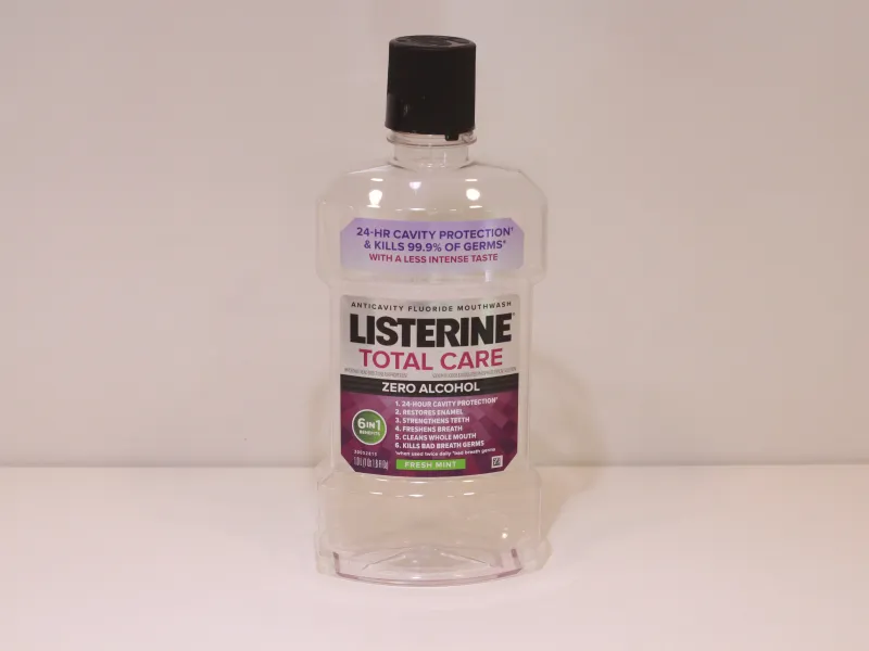 Plastic mouth wash bottle