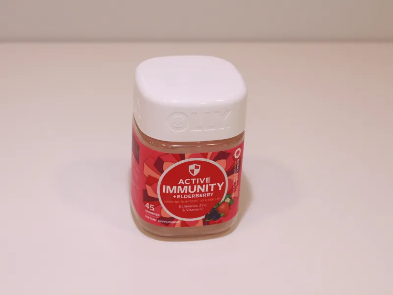 Plastic vitamin bottle