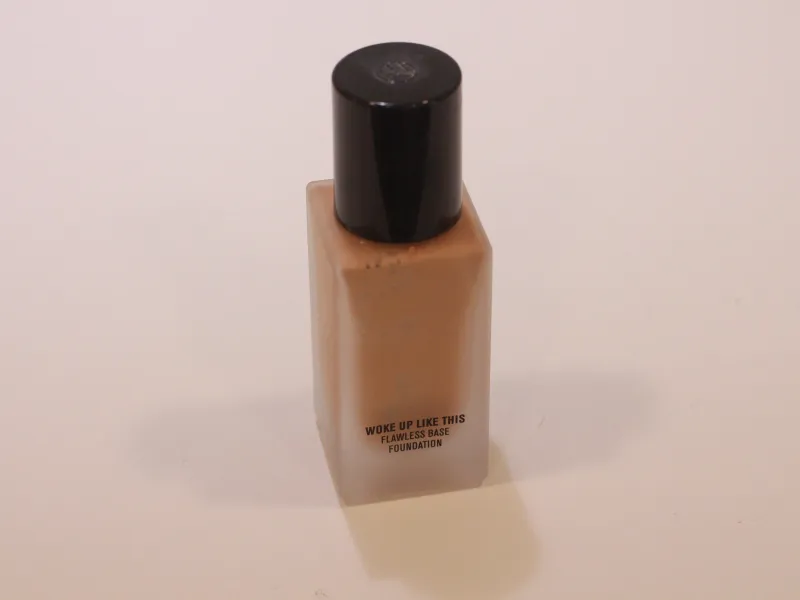 Abottle of foundation makeup