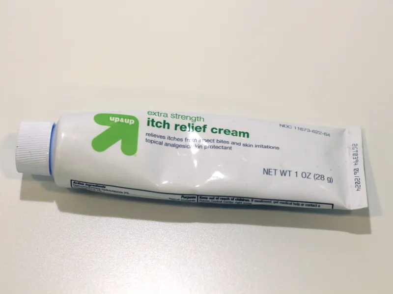 Empty or used ointment bottle