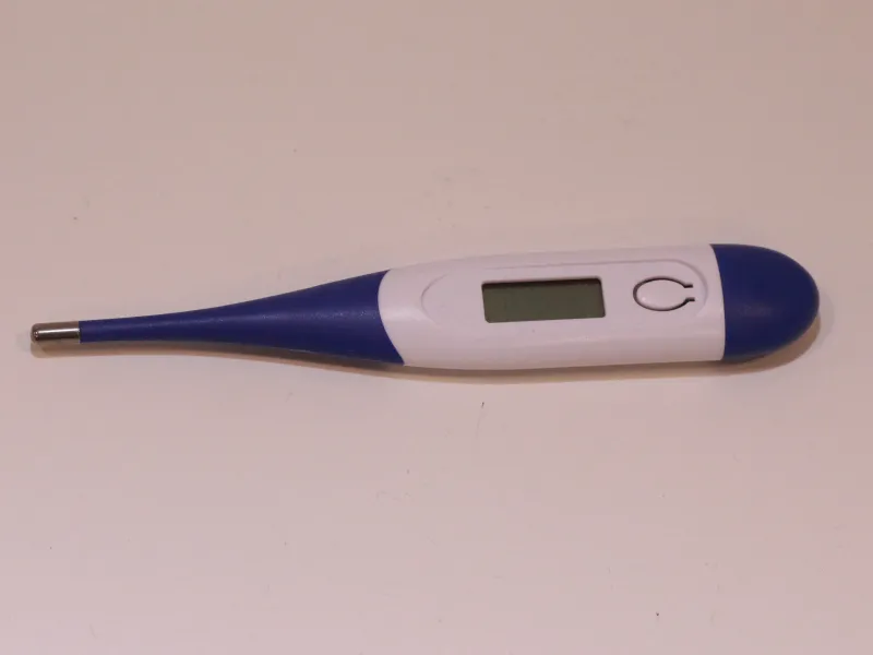 Black and white colored electronic thermometer