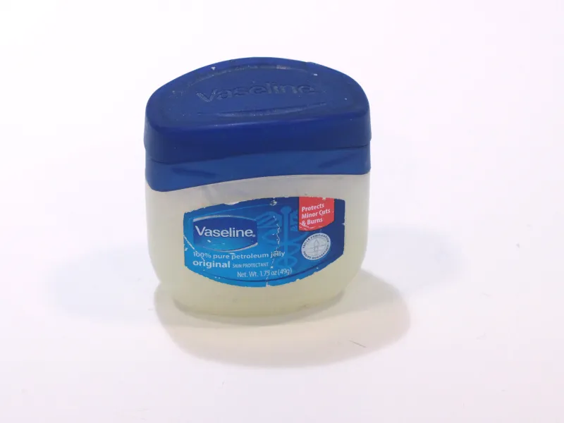 Plastic jar of vaseline