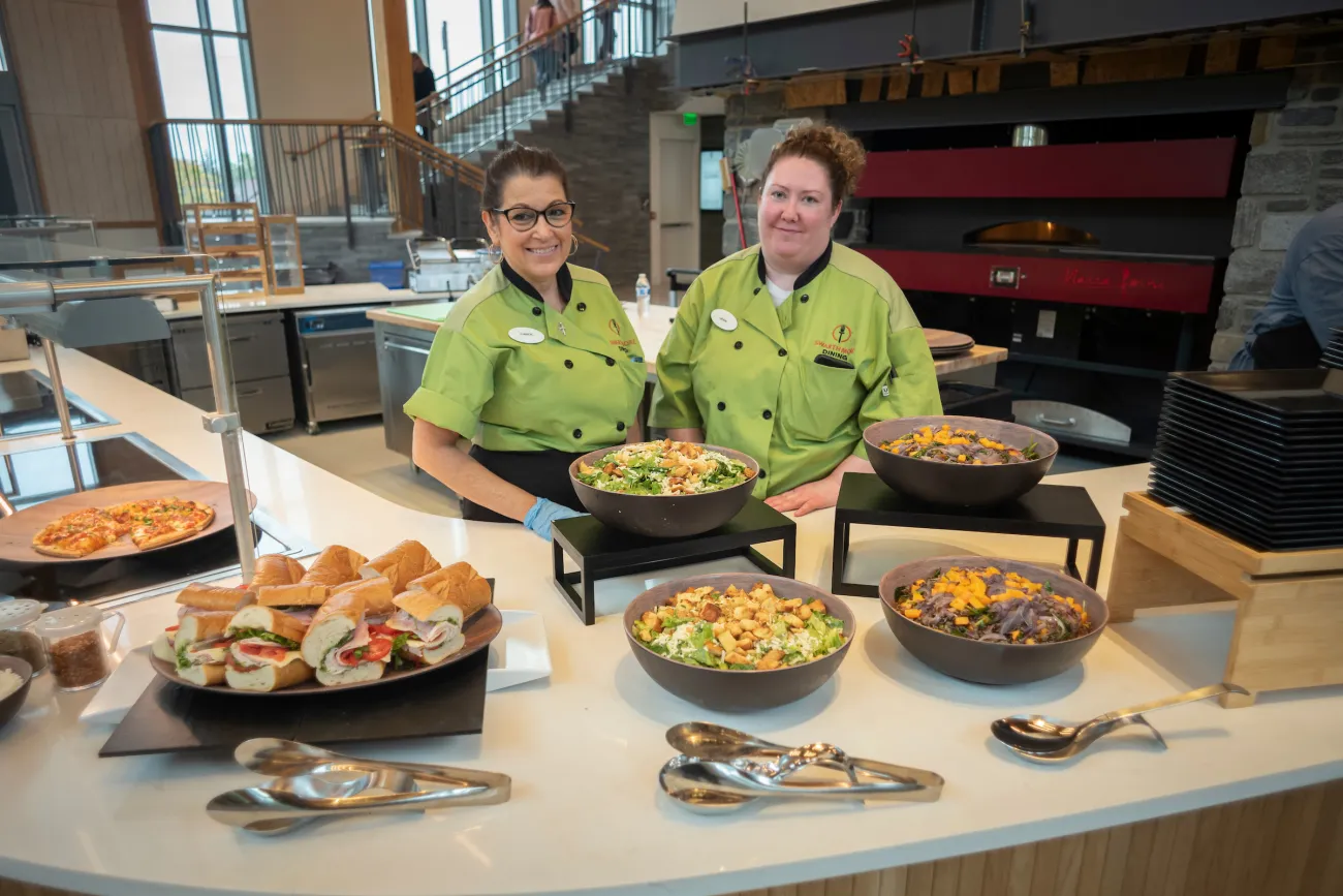 Dining servic workers at Dining Center