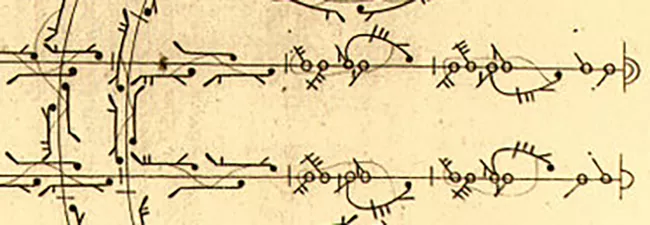 image of dance notation