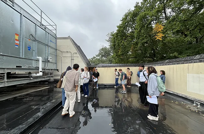 Art History class, McCabe from Dirt to Dust, on McCabe's roof as part of a tour